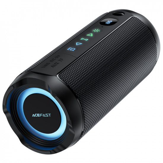 Φορητό Ηχείο Wireless Acefast K12 Pro TWS ENC v6.0 2400mAh 30W TF Card AUX USB Digital Display και RGB Φωτισμό IPX4 Μαύρο 52956