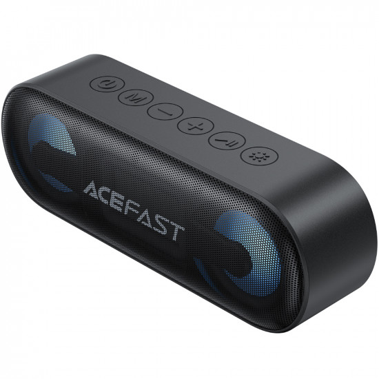 Φορητό Ηχείο Wireless Acefast K13 v6.0 TWS ENC 16W 1800mAh AUX TF Card και RGB Φωτισμό IPX6 Μαύρο 52964