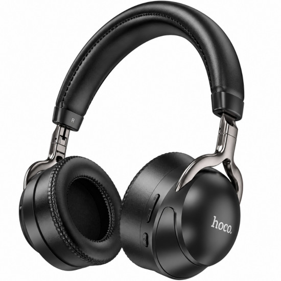 Wireless Ακουστικά Stereo Hoco. ESD17 Profit v5.3 400mAh 12 'Ωρες Λειτουργίας με υποδοχή Micro SD AUX FM Μαύρα 52932