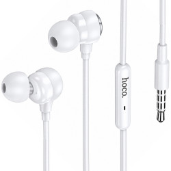 Hands Free Hoco M116 Benevolent με Μικρόφωνο 3.5mm Λευκά 1.2m 52878