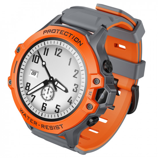 Kids Smartwatch Hoco Y107 4G 700mAh 1.28” LCD GPS Κάμερα με Δυνατότητα Κλήσεων και Μηνυμάτων IP54 Πορτοκαλί 52883