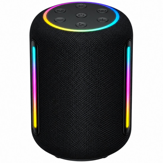 Φορητό Ηχείο Wireless Hoco HT3 Platinum TWS BT v6.0 2400mAh 20W USB Micro-SD AUX και Ambient Φωτισμό 52909