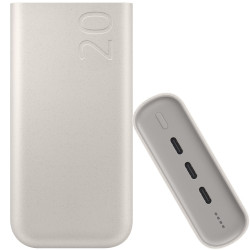Power Bank Samsung EB-P4520XUEGEU 20000mAh Super Fast Charging 2.0 45W με 3xUSB-C In/Out Power Delivery Μπεζ 53137