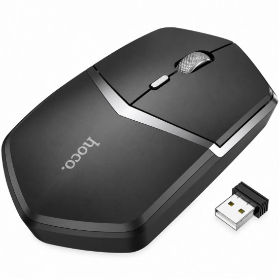 Ασύρματο Ποντίκι Hoco. DI33 Cool Ultra-light 1600dpi 4 Πλήκτρων 2.4GHz Μαύρο 52928