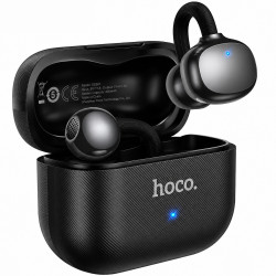 Wireless Hands Free Open-Ear Hoco. DES61 Cool TWS v6.0 250mAh 6h Ώρες Λειτουργίας Μαύρα με Μαύρο Silicon Sleeve 52934