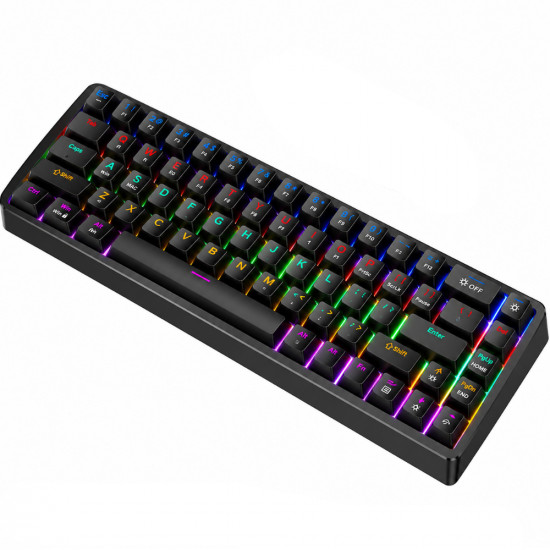 Ενσύρματο Gaming Μηχανικό Πληκτρολόγιο Hoco GM703 Rico 68 Πλήκτρων RGB Φωτισμό και Καλώδιο USB-C 1.5m 52906