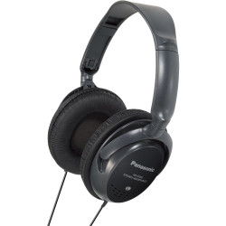 Ακουστικά Stereo Panasonic RP-HT225 3.5mm Lightweight με Αντάπτορα 6.3mm και Καλώδιο 5m Ιδανικά για TV DVD Hi-Fi Μαύρα 53112