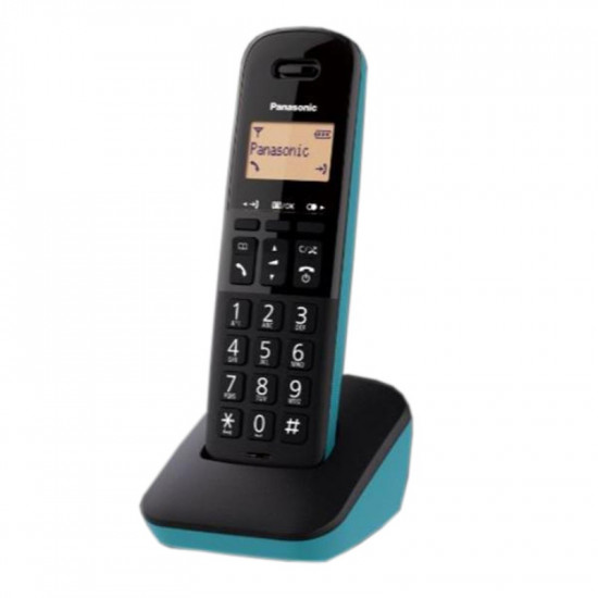 Ασύρματο Ψηφιακό Τηλέφωνο Panasonic KX-TGB610EU Μαύρο - Τυρκουάζ με Πλήκτρο Αποκλεισμού Κλήσεων 28089
