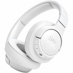 Bluetooth Ακουστικά Over Ear Ασύρματα & Ενσύρματα JBL Tune 720BT με Pure Bass Voice Aware Jack 3.5mm 76h Playtime και Quick Charge White 53285