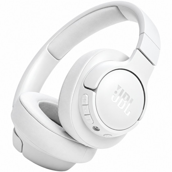 Bluetooth Ακουστικά Over Ear Ασύρματα & Ενσύρματα JBL Tune 720BT με Pure Bass Voice Aware Jack 3.5mm 76h Playtime και Quick Charge White 53285