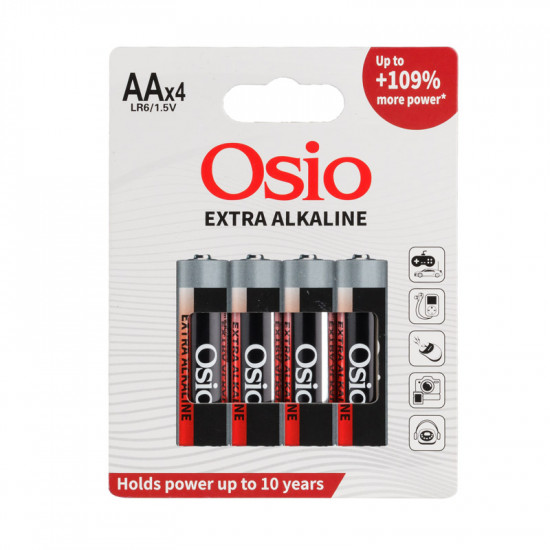 Osio LR6EO4B Αλκαλικές μπαταρίες Blister 4τμχ AA Extra