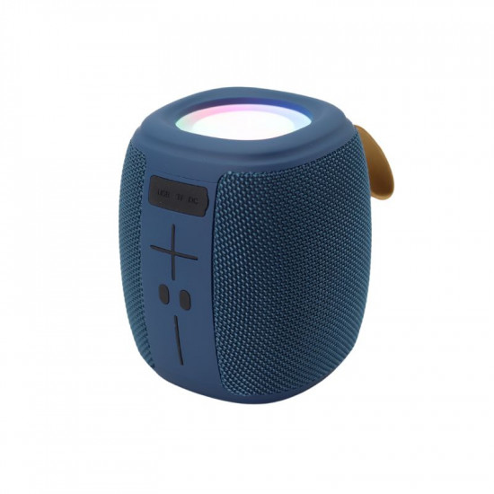 Akai ABTS-V5BL Μπλε φορητό μίνι ηχείο Bluetooth με USB, SD, FM, AWS, LED, Handsfree-3W RMS