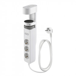 Olympia SL 3000 (41212) Πολύπριζο 3 θέσεων με σφιγκτήρα και διακόπτη άσπρο