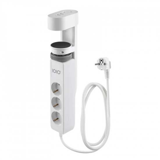 Olympia SL 3000 (41212) Πολύπριζο 3 θέσεων με σφιγκτήρα και διακόπτη άσπρο