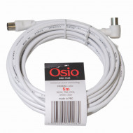 Osio OSK-1340 Ομοαξονικό καλώδιο κεραίας γωνιακό αρσενικό σε θηλυκό 5 m 75 Ω