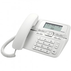 Philips M20W/GRS Λευκό Ενσύρματο τηλέφωνο με μεγάλα πλήκτρα και οθόνη LCD
