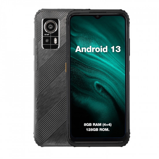 AGM H6 LITE Μαύρο Smart αδιάβροχο κινητό τηλέφωνο 6.56″, MIL-STD-810H (8GB/128GB), Dual Sim, NFC
