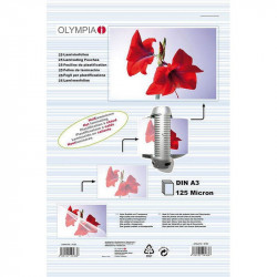 Olympia 9175 Φύλλα πλαστικοποίησης για Α3 σε κουτί 125 microns 50 τμχ