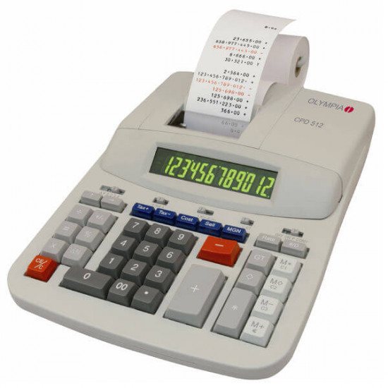 Olympia CPD-512 Αριθμομηχανή με ταινία
