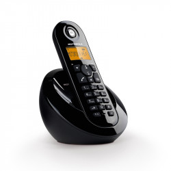 Motorola C601 Μαύρο (Ελληνικό Μενού) Ασύρματο τηλέφωνο με ανοιχτή ακρόαση