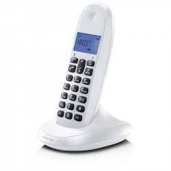 Motorola C1001CB Λευκό (Ελληνικό Μενού) Ασύρματο τηλέφωνο