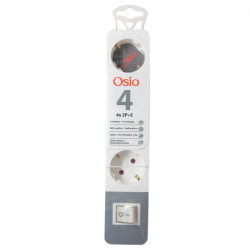 Osio OPS-2004 Πολύπριζο 4 θέσεων με παιδική προστασία, διακόπτη και καλώδιο 1.5 m
