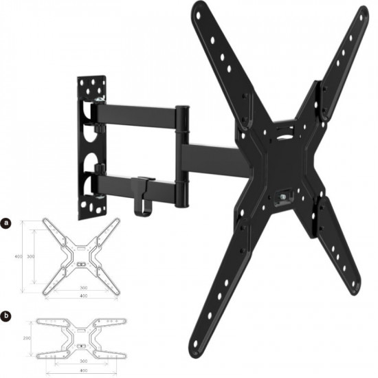 Osio OSM-7836 Βάση τηλεόρασης 17″ – 47″ VESA 400 x 400 - 18589-7836
