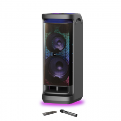 AKAI DJ-Y9L Φορητό Party Speaker με Bluetooth & DiscoBall Lights, 600W RMS, 12″ Subwoofer