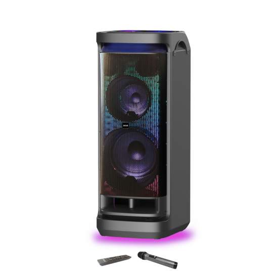 AKAI DJ-Y9L Φορητό Party Speaker με Bluetooth & DiscoBall Lights, 600W RMS, 12″ Subwoofer