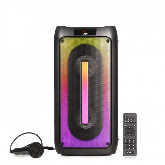 Osio OBT-8020 Φορητό ηχείο Bluetooth με USB, LED, AUX, TF, RC, FM, TWS και ενσ. μικρόφωνο – 60W
