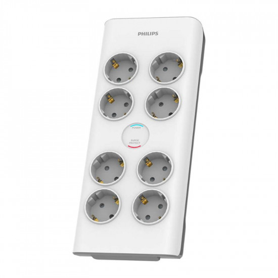 Philips SPN7080WA/GRS Πολύπριζο ασφαλείας 8 θέσεων