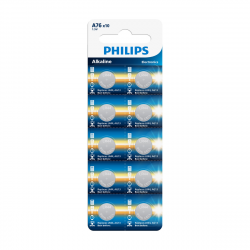 Philips A76P10B/GRS, A76 (LR44/AG13) Αλκαλικές Μπαταρίες 1.5V x10 (Minicells)