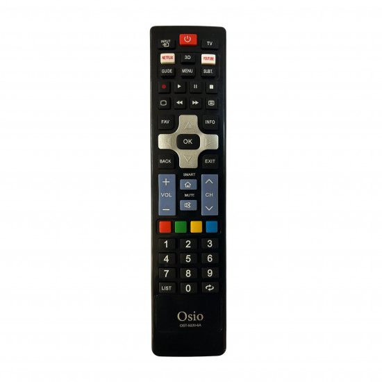 Osio OST-5020-6A Τηλεχειριστήριο για smart τηλεοράσεις SAMSUNG, LG, SONY, PHILIPS, PANASONIC, TELEFUNKEN