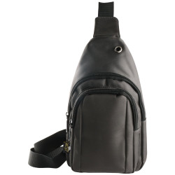 Nsp N123 Τσαντάκι Ώμου Crossbody Αδιάβροχο 5.7L (Σκούρο Γκρι) (8387852)