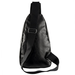 Nsp N121 Force Δερμάτινο Τσαντάκι Crossbody 5.7L (Μαύρο) (8387821)