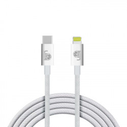 Lime LBCL01 Ανθεκτικό Πλεκτό Καλώδιο Lightning σε USB-C 30W, 1m Λευκό (8368844)