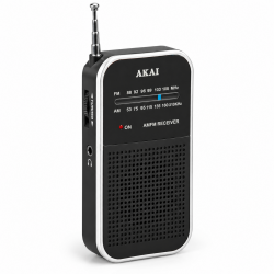 Akai APR-351 – Mini Φορητό Ραδιόφωνο AM/FM με Τηλεσκοπική Κεραία & Έξοδο Ακουστικών