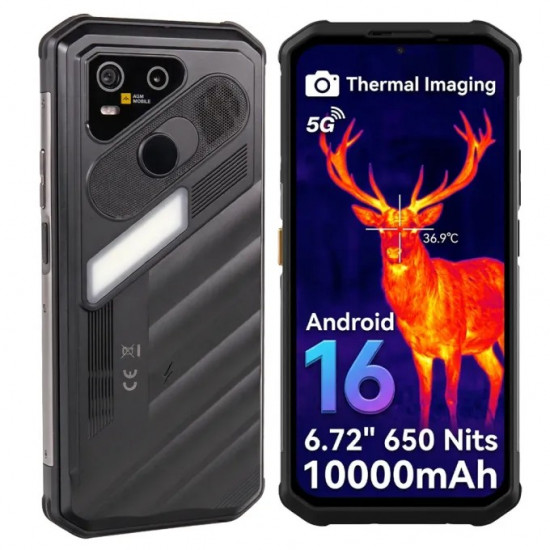 AGM X7 PRO – Ανθεκτικό Smartphone 6,72 120Hz με Θερμική Κάμερα, 5G, 10000mAh (Μαύρο)