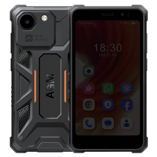 AGM N2 ACTIVE – Ανθεκτικό Smartphone 4,96 4G Dual SIM, Μπαταρία 3000mAh, IP54 (Μαύρο)