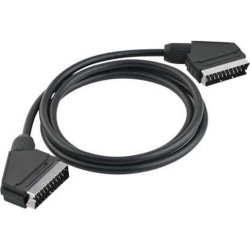 Osio OSK-1161 Καλώδιο SCART αρσενικό σε αρσενικό 1,5m (Μαύρο)
