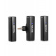 BOYALINK Mobile Wireless Mic for Android (USB-C) iPhone IOS and 3,5 TRS (laptop) 2 person vlog