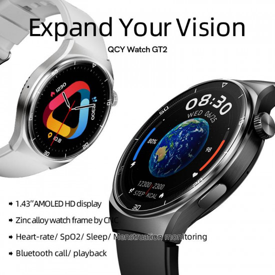 QCY Watch GT2 S3 Gray - 1,43