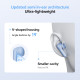 QCY AilyBuds E20 White- Hybrid ANC Semi-Ear TWS earbuds 6mics 13mm dynamic driver IPX4 BT5.4 35h