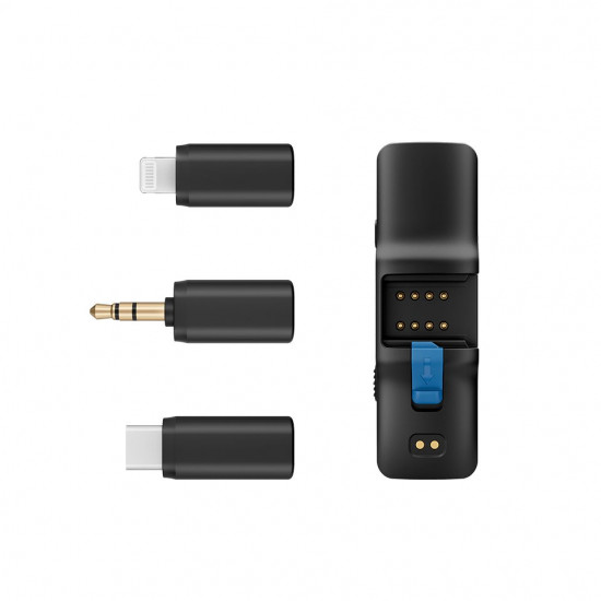 BOYALINK Mobile Wireless Mic for Android (USB-C) iPhone IOS and 3,5 TRS (laptop) 2 person vlog