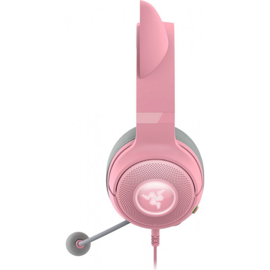 Razer KRAKEN KITTY V2 - Quartz - RGB - USB 7.1 Gaming Headset - Kitty Ears - PC / PS5 / SWITCH