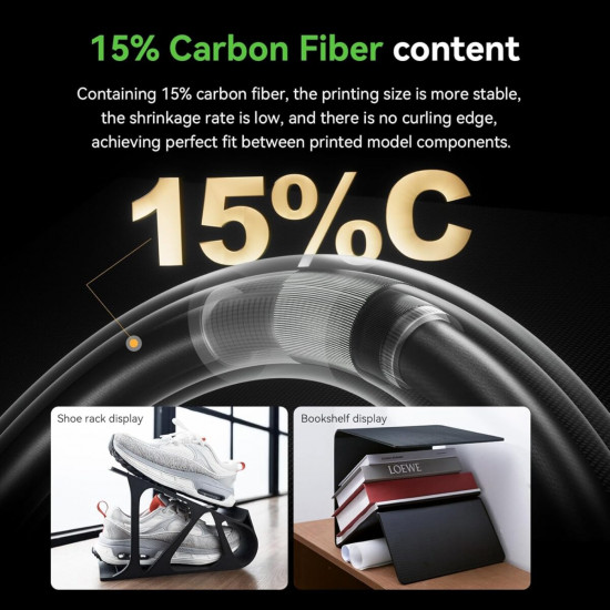 Creality PPA-CF black Carbonfiber Filament 1kg 1.75 (3301060020)