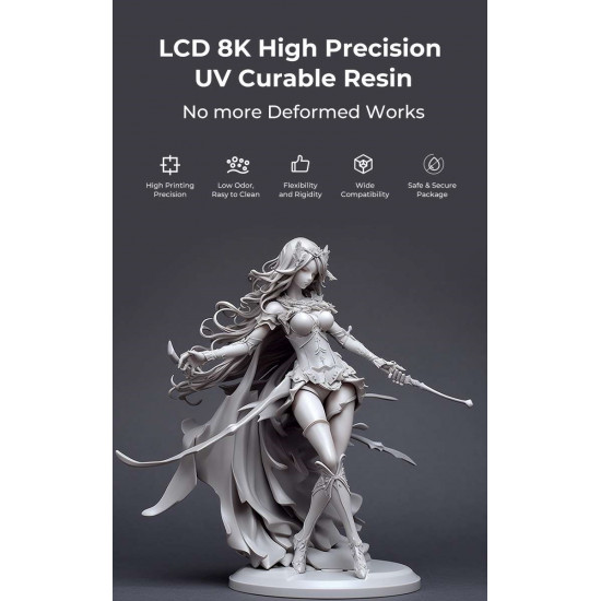 Creality LCD 8K High Precision UV Curable Resin - Orange (3302190005)