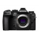 Olympus OM System OM-1 II body black w. CB-USB13 USB cable,  Shoulder strap, BLX-1 Li-ion battery