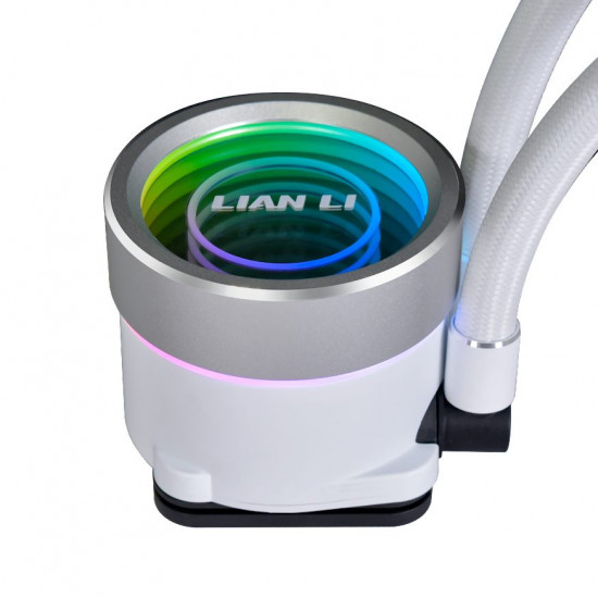 Lian Li Galahad II Trinity 240 White - AIO GPU Liquid Cooler  with ARGB Fans