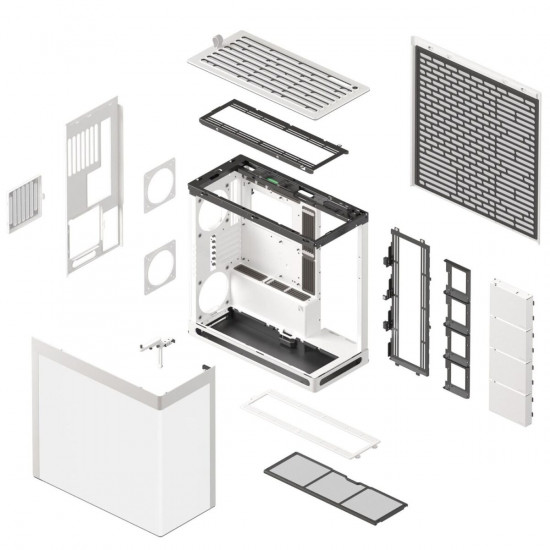 HAVN HS 420 white Premium Midi Tower Case - without vertical GPU support